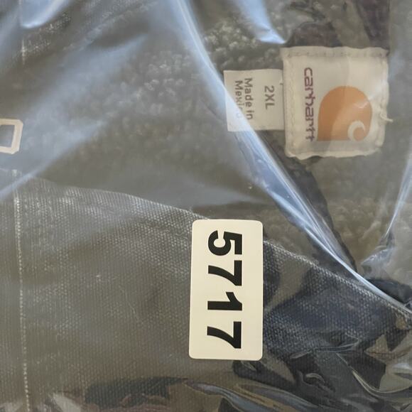 Carhartt Vest Mens 2XL Black Sherpa Lined Duck Canvas V26 Workwear Rugged - Picture 14 of 14